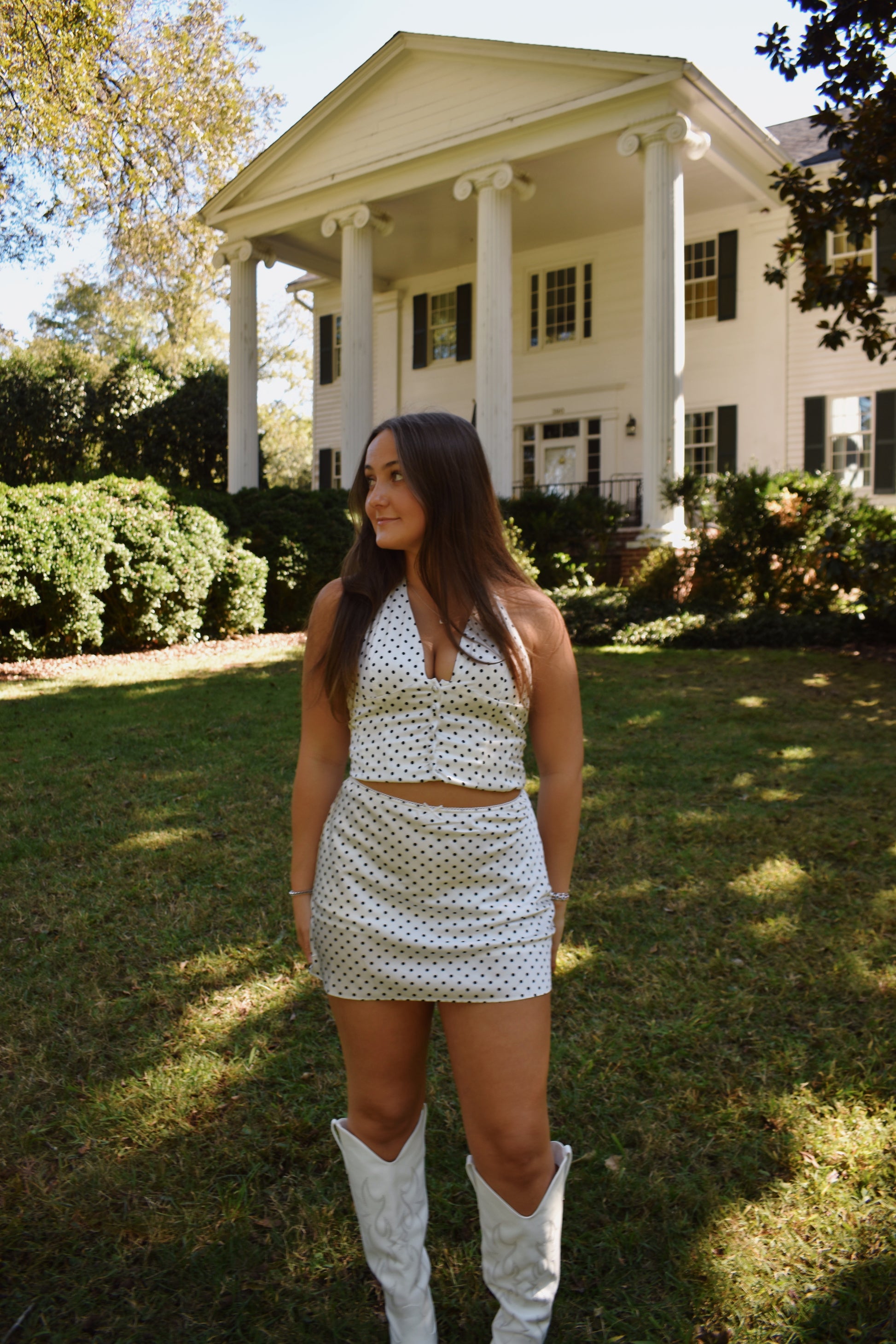 Polka Dot Mini Skirt