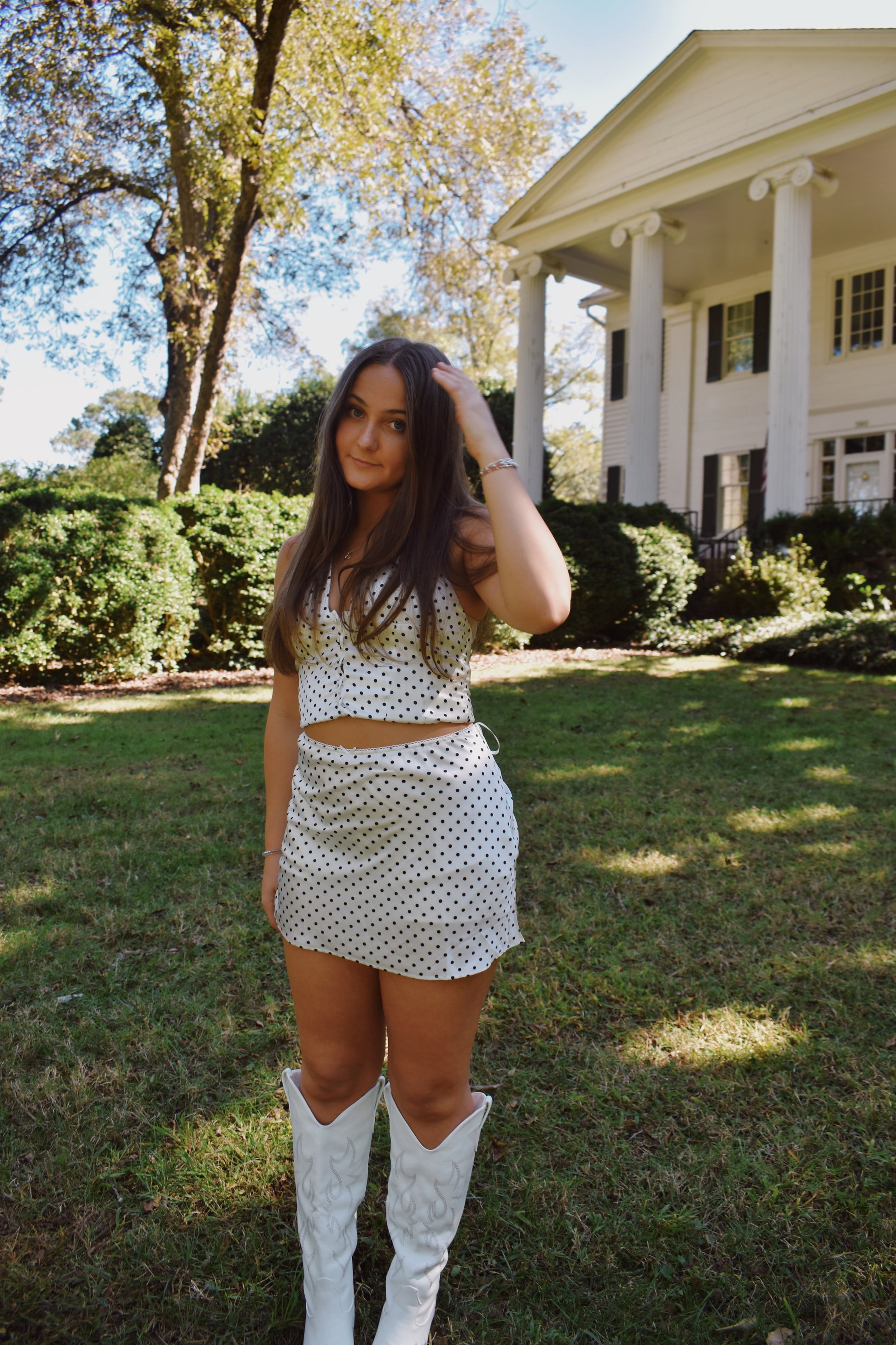 Polka Dot Mini Skirt